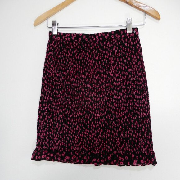 The Kooples Ditsy Floral Smocked Mini SKIRT Size 1 US S Pull on Stretch NEW $165 - Picture 5 of 11